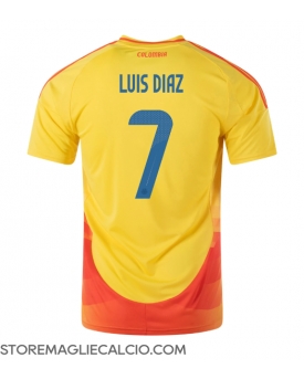 Colombia Luis Diaz #7 Maglia Gara Casa Repliche Copa America 2024